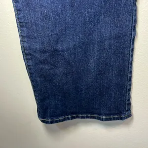 Levi's 515 Bootcut Jeans Dark Blue Denim Wash Mid Rise Zip Stretch Classic Sz 14 thumbnail 7