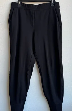 Aritzia The Group Babaton Pants Womens Large Black Jogger Pull On Ankle Ponte thumbnail 1