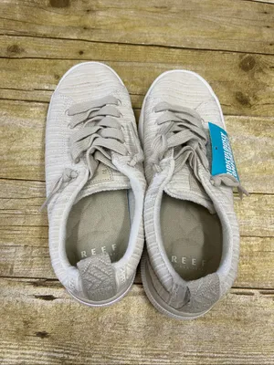 NWT Reef Beige Knit Neptune Alanna Lace-Up Sneakers size 7 thumbnail 3