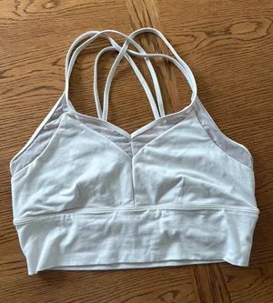 Alo Yoga Mesh Sports Bra Tan thumbnail 1
