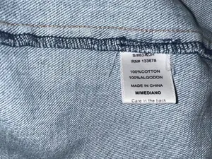 Love Tree blue denim distressed jacket thumbnail 5