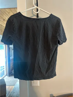 Zara black crop top sz M thumbnail 2