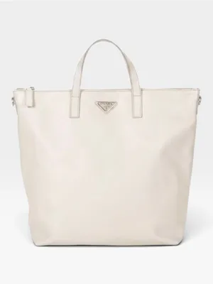 Prada White Saffiano Leather Large Tote Bag Purse WITH COA thumbnail 7