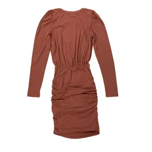 Sundry‎ Dress Small Long Sleeve Ruched Stretch Bodycon Pink Casual thumbnail 4