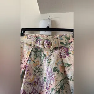 ZIMMERMANN Halliday Tuck belted linen shorts, Size 3 US 10, $649 thumbnail 5