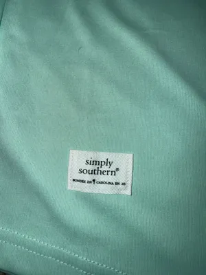 Southern Charm Simply Southern Live Happy Sparkle Pink Smiley Long Sleeve Pom Pom Jersey thumbnail 5