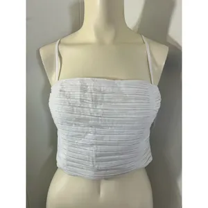 Madewell Wendy Poplin Crop Top in White. Size 4. NWOT thumbnail 8