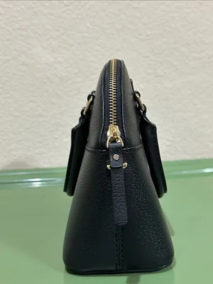 kate spade Black Leather Satchel with Gold Hardware thumbnail 6
