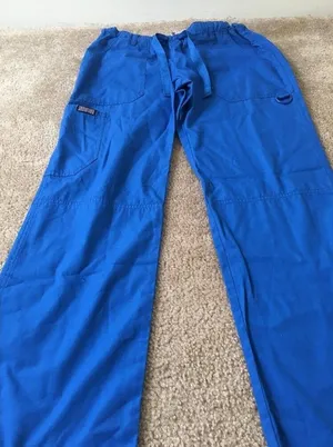 Cherokee Women's Scrub Pants Nurse Medical Size Small Royal Blue thumbnail 1