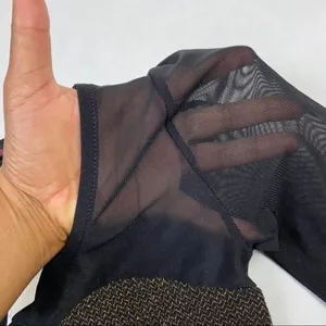 Material Girl‎ Metallic Gold Mesh Neckline Dress thumbnail 6