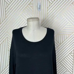 Aritzia Wilfred Free Black Jersey Knit Long‎ Sleeve Dress Size Small thumbnail 5
