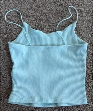 Garage Ribbed Tank Top Blue thumbnail 2