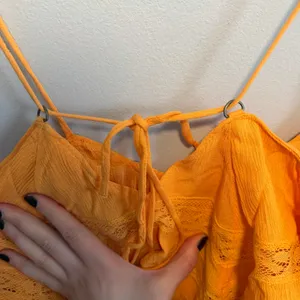 Free People Home Again Tank Top Cropped Orange NWT size Extra Small thumbnail 13