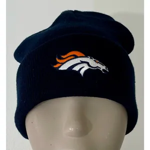 Navy Blue Denver Broncos Super Bowl XLVIII Knit Hat thumbnail 9