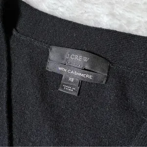 J. Crew Black Wool and Cashmere Button Front Sweater Cardigan thumbnail 10