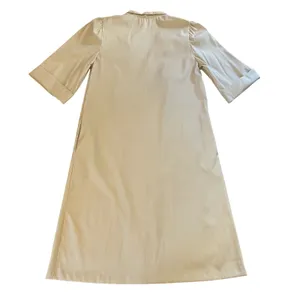 VTG 70s The Traveler Duster Beige Button‎ Front Dress Womens Large Deadsock NEW thumbnail 7