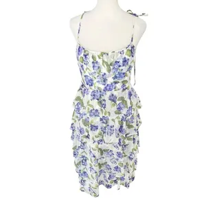 Amanda Uprichard Adelina Margate Floral Tiered Midi Dress Size S thumbnail 3