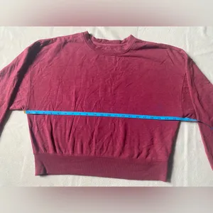 Altar'd State Burgundy Sweatshirt thumbnail 4