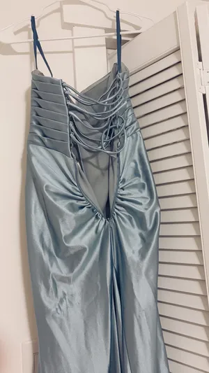 Stacees Blue Dress Size 0 thumbnail 4