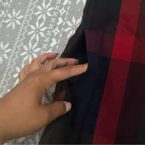 NWT Cupshe Plaid Dress Roll Tab Sleeves w/ Pockets Medium‎ Autumn Casual Holiday thumbnail 4