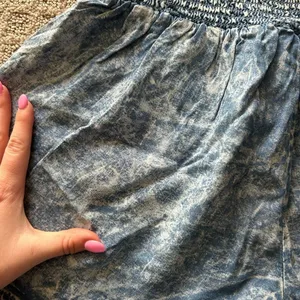Thread & Supply Elastic Waist Blue Flowy Shorts‎ Womens Size Small S Summer Pool thumbnail 9
