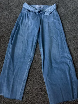 Hollister striped low rise jeans thumbnail 1