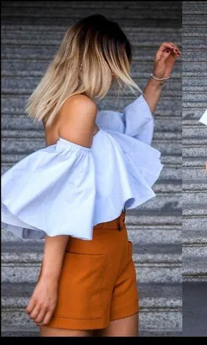 Zara cropped top thumbnail 1
