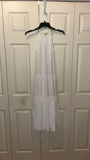 Michael Kors White Halter maxi dress thumbnail 3
