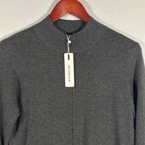 Arach Cloz Cozy Cloud Minimalist Mock Neck Knit Sweater Charcoal Gray Small‎ NWT thumbnail 4