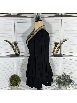 Princess Polly tiered babydoll dress romper ballooned sleeve boho whimsigoth XS thumbnail 4