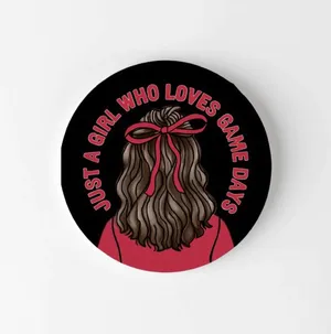 CUSTOM HOMEMADE Game Day Pin Red thumbnail 2