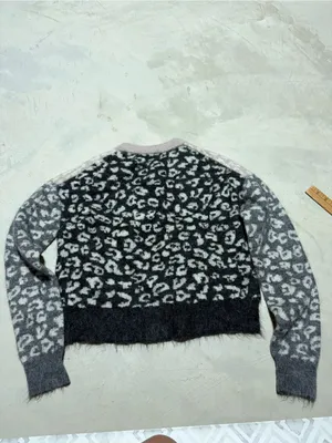All saints leya crewneck sweater leopard print small thumbnail 7