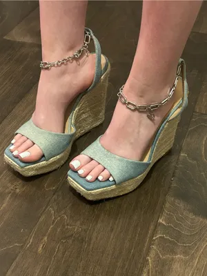Thalia Sodi Caden Denim‎ Wedge Sandals thumbnail 3