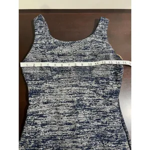 Emerald‎ Sundae Navy Silver Metallic Shimmer Bodycon Mini Dress Small thumbnail 6