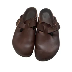 Boston Oiled Brown Leather Clogs 🔥 thumbnail 3