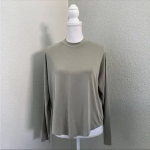 Madewell Tatiana Mock Neck Long Sleeve Top Size Medium thumbnail 3