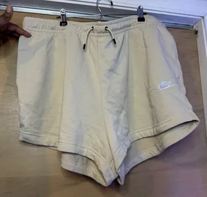 Nike Women's Cream Athletic Shorts thumbnail 1