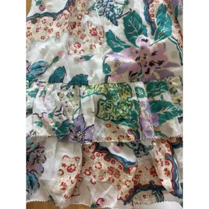 Love‎ The Label Anthropologie 1-Shoulder Floral Mini Dress Medium Smocked Ruffle thumbnail 7