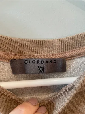 Tan ATHL DEPT Sweatshirt medium like new fleece lined thumbnail 2