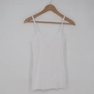 Cotton Tree Camisole Womens Small White Spaghetti Strap V-Neck Cotton Excellent thumbnail 2