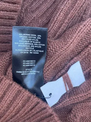 Aritzia Sunday Best Cable Knit Cropped Sweater Brown Luxury Capsule Wardrobe S thumbnail 6