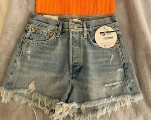 AGOLDE Shorts Denim Distressed thumbnail 1