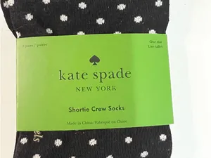 Kate Spade New York NWT 3 Pack Shortie Crew Socks thumbnail 2