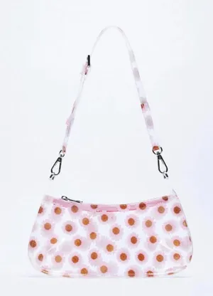 Zara Vinyl shoulder bag with floral print (New with tag) thumbnail 1