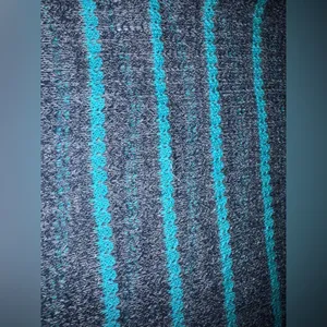 Vintage Y2K Aeropostale black, grey, teal striped knit sweater thumbnail 6