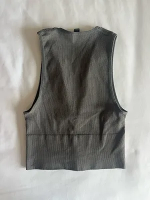 Urban Outfitters Grey Crop Top thumbnail 2