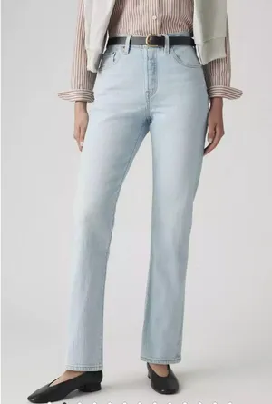 Levi's 27x32 Premium 501 Original Fit Women's Jeans Wow Me Over Light Wash thumbnail 1