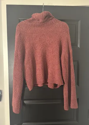 Fuzzy Red Urban Outfitters Turtleneck thumbnail 1