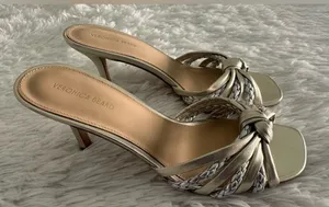 Veronica Beard Women's Misa Knot-Front Heel Sandals Shoes Sz 7‎ thumbnail 1