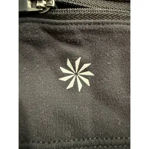 Athleta‎ Womens Black Pleated Athletic Skort Ribbed Waistband Small Pocketed thumbnail 4